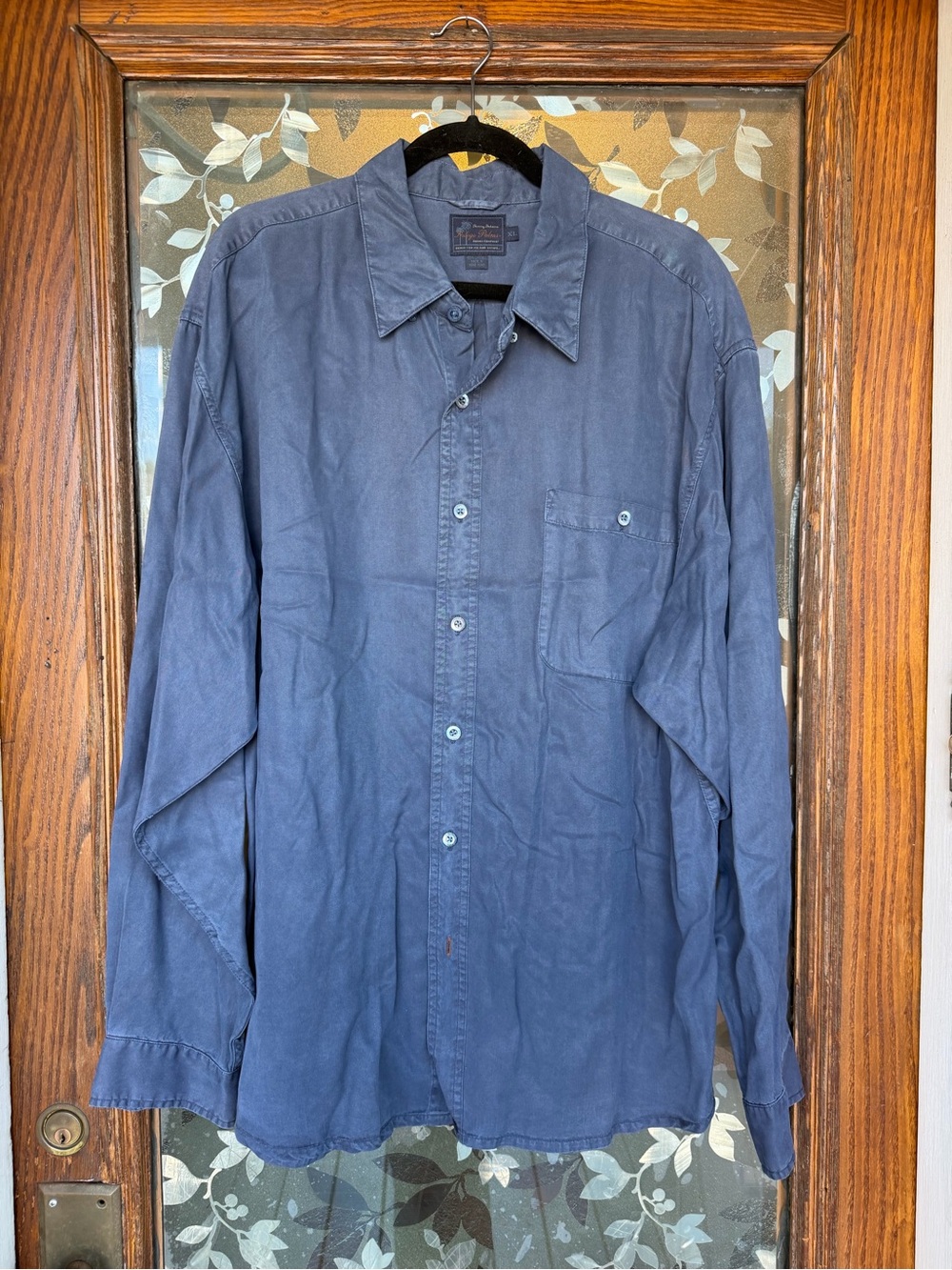 Resort Wear CoastalTommy Bahama Indigo Palms Men's XL Blue Lyocell Long Sleeve